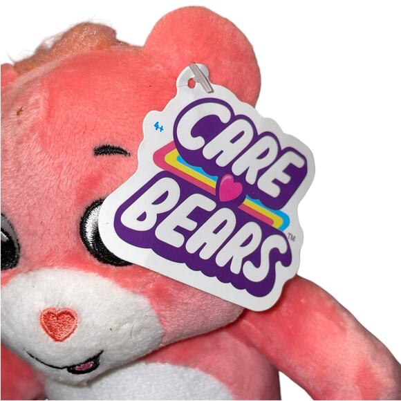 Care Bears 9" Love-a-Lot Pink Plush Stuffed Animal Embroidered Eyes Nose Toy - Picture 4 of 12